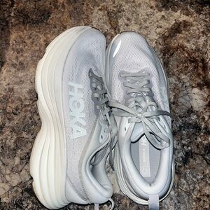 Hoka Women's Light Gray Athletic Shoes